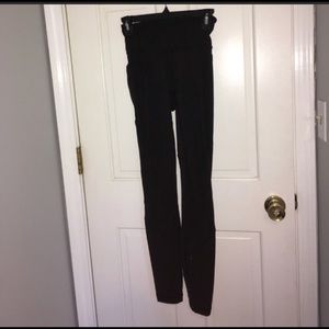 full length fit and physique black lulu leggings